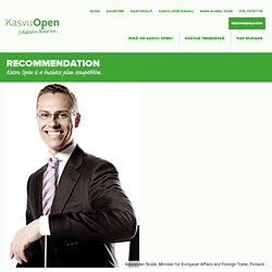 Recommendation / Kasvu Open