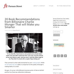20 Book Recommendations from Billionaire Charlie Munger That will Make you Smarter