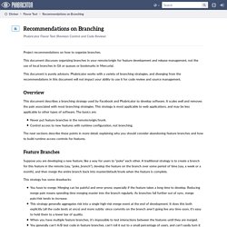 ◉ Recommendations on Branching