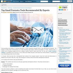 Top Email Forensics Tools Recommended Experts - Paraben Corporation