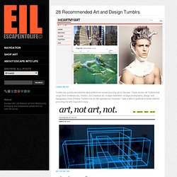 28 Recommended Art and Design Tumblrs