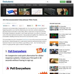 101 Recommended Educational Web Tools