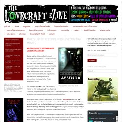Mike’s recommended Lovecraftian movies « Lovecraft eZine