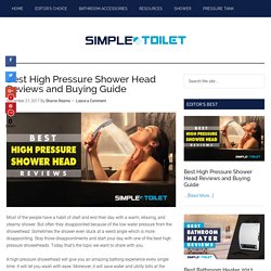 [Recommended] Best High Pressure Shower Head