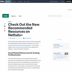 Check Out the New Recommended Resources on Nettuts+