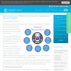 Automated Account Reconciliation, Automate your accounting processes