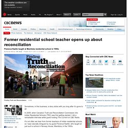 Former residential school teacher opens up