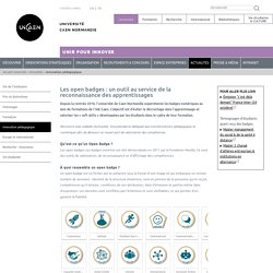 Université de Caen Normandie - Les open badges : un outil au service de la reconnaissance des apprentissages