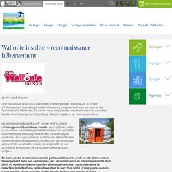 Wallonie insolite - reconnaissance hébergement (Pays des Vallée Pro