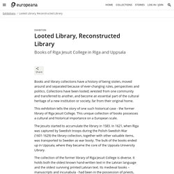 Looted Library, Reconstructed Library