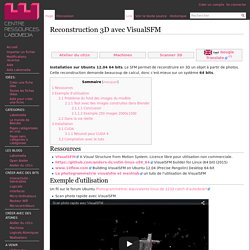 Reconstruction 3D avec VisualSFM (logiciel libre)