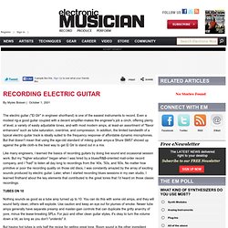 Recording Electric Guitar