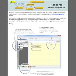 ReCourse Learning Design Editor