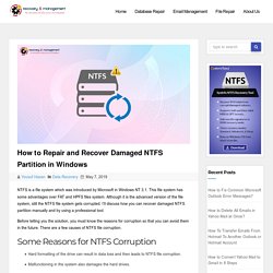 How to Recover Damaged NTFS Partition Data on Windows