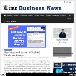 Best Ways to Recover a Disabled Facebook Account