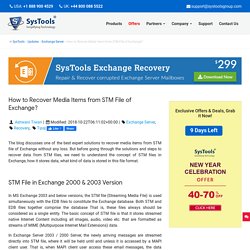 Recover Media Items from STM File of Exchange: Fix STM File Corruption