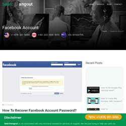 How To Recover Facebook Account Password?