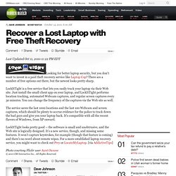 Recover a Lost Laptop with Free Theft Recovery