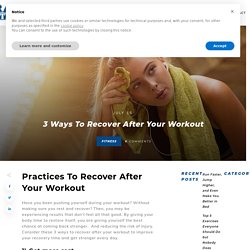 3 Ways to Recover After Your Workout - Raw Fitness Personal Training