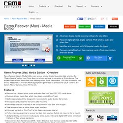 Remo Recover (Mac) Media - Mac Photo Recovery Software