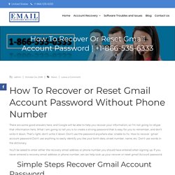 How to Recover Gmail Account Password?