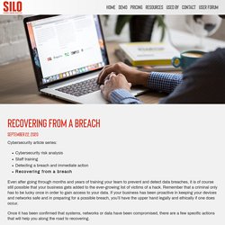 Recovering From A Breach