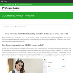 AOL Hacked Account Recovery Process 1-888-508-9666 : ProficientAssist