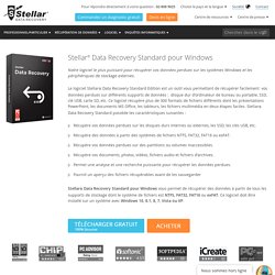 Stellar Data Recovery Home Software- Stellar récupération de données