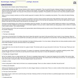 lateral thinking quizzes pearltrees opal solution frontiersin