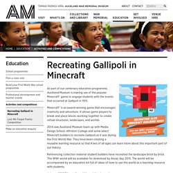 Recreating Gallipoli in Minecraft