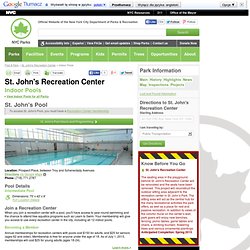 St. John's Recreation Center Indoor Pools : NYC Parks