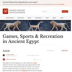 Games, Sports & Recreation in Ancient Egypt - World History Encyclopedia