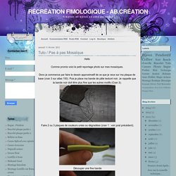 Tuto / Pas à pas Mosaïque