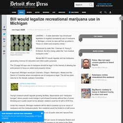 Bill would legalize recreational marijuana use in Michigan