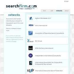 Associations for Executive Recruiters & Search Firms