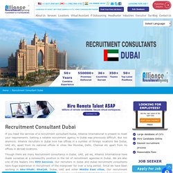 Recruitment Consultant Dubai - Best Recruitment Agency Dubai