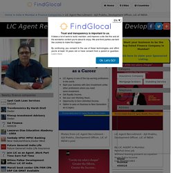 LIC Agent Recruitment - Ajit Prabhu, Devlopment Officer, LIC of INDIA, Dadar, Mumbai (2020)