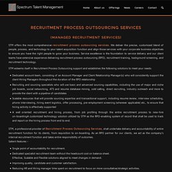 Recruitment Process Outsourcing Services - Spectrum Talent Management