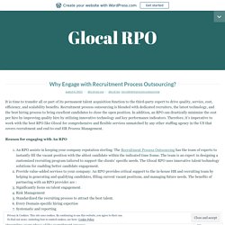 Why Engage with Recruitment Process Outsourcing? – Glocal RPO