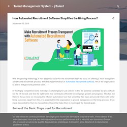 How Automated Recruitment Software Simplifies the Hiring Process?