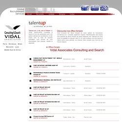 Vidal Associates - Nos offres d'emploi