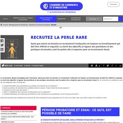 Conseils en recrutement: rechercher un candidat et choisir un contrat de travail - CCI.fr