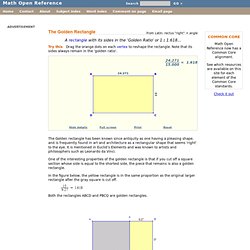 The Golden Rectangle - math word definition