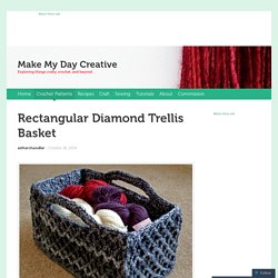 Rectangular Diamond Trellis Basket