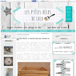 DIY DECO RECUP : un fauteuil déco pour chambre de fille