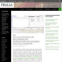 Pyllica: un outil de récupération automatisée de données sur gallica.bnf.fr