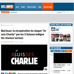 Bad buzz: la récupération du slogan "Je suis Charlie" par les 3 Suisses indigne les réseaux sociaux - RTL People