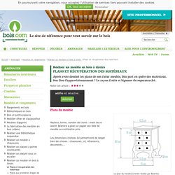Plans et récupération des matériaux : fabriquer un meuble bois - Bois.com