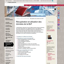 Récupération et utilisation des données de la BnF