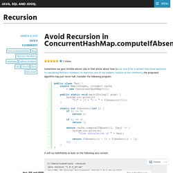 Recursion – Java, SQL and jOOQ.